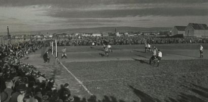 Fußball auf der (damals noch nicht ausgebauten) Jakobshöhe.